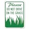 Signmission Please Do Not Drive on Grass Heavy-Gauge Aluminum Rust Proof Parking Sign, 18" x 24", A-1824-23294 A-1824-23294 - alternate 1